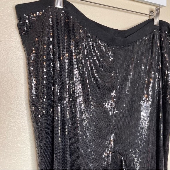 Black Sequin Women's Pants New With Tag 3x4× - Picture 4 of 13